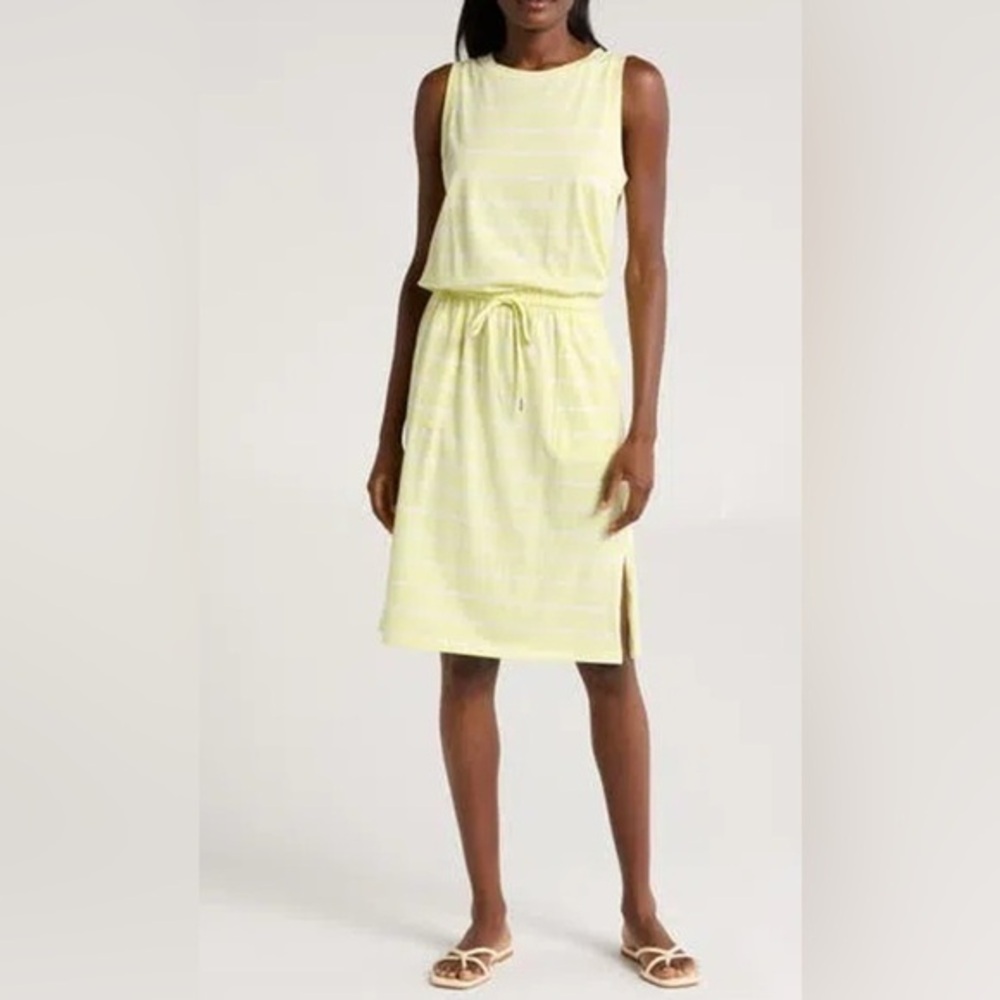 C&C California sleeveless cotton/ rayon dress with pockets size large NWT
